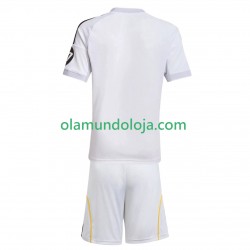 Camisola Real Madrid Criança Equipamento Primeiro 2025-2026 Manga Curta